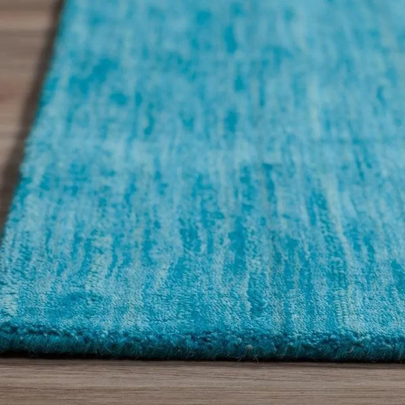 Aylin Hand Woven Wool Rug - Blue media 4
