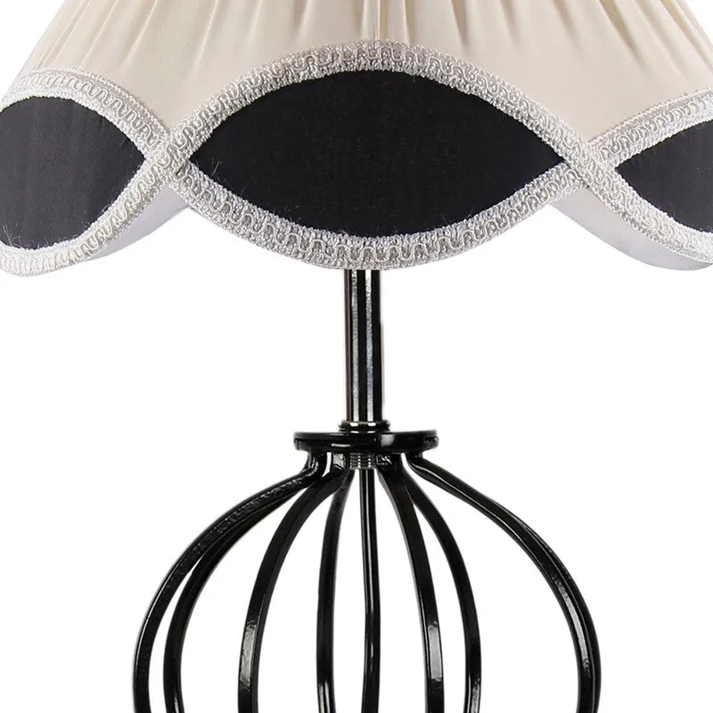 Aurilia Cotton Table Lamp With Wooden Base media 8