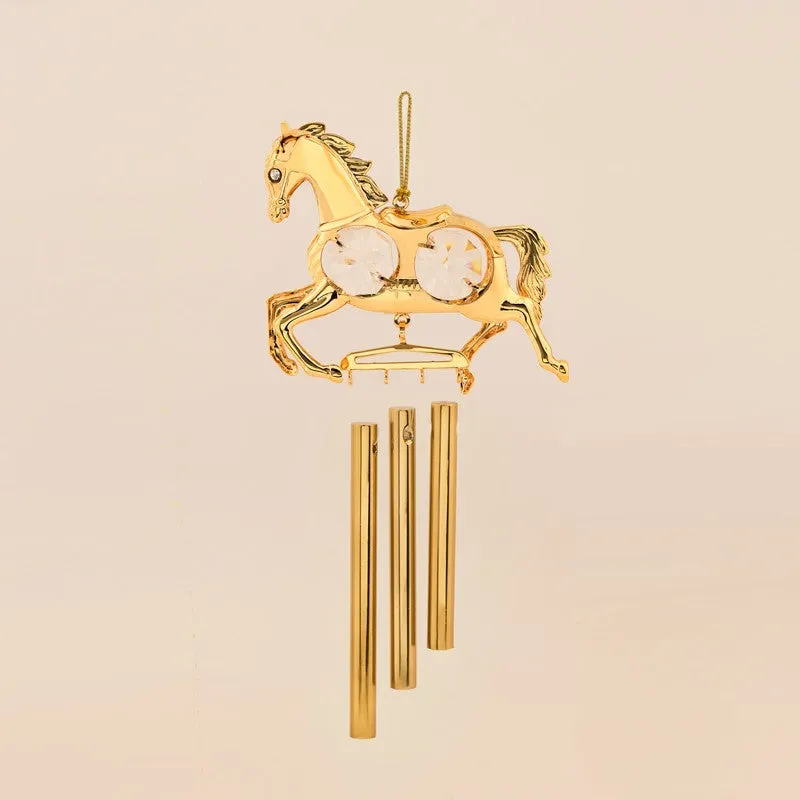 Golden Gallop 24K Gold Plated Mild Steel Windchime media 3