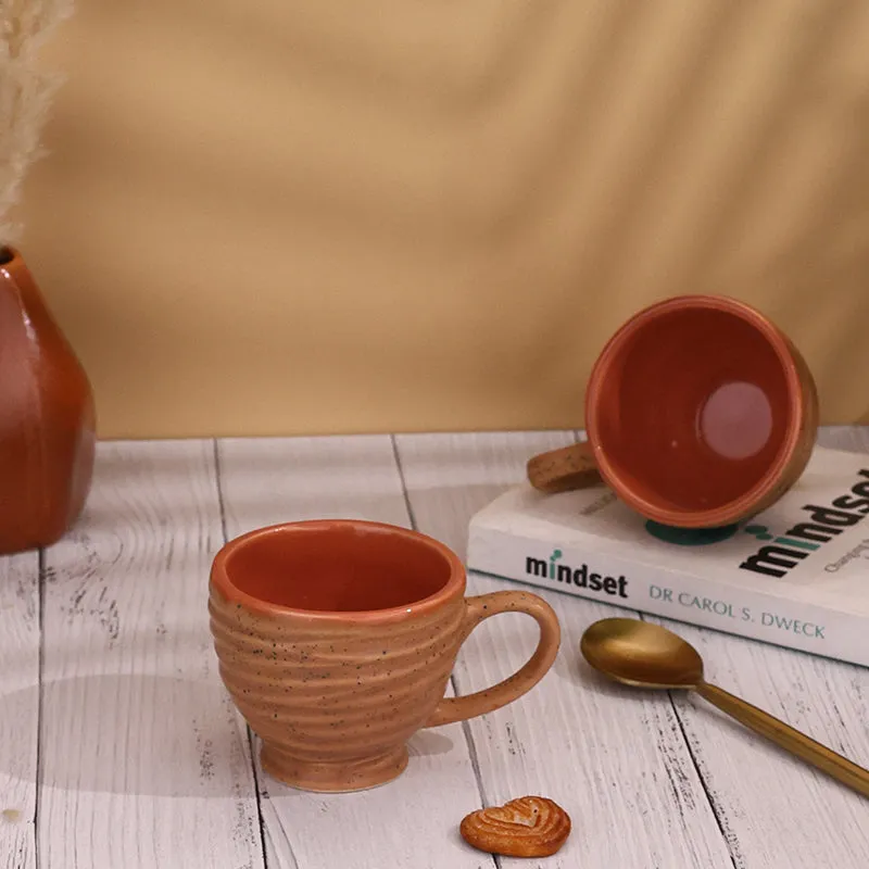 Constanza Ceramic Tea Cup (150 mL)/Brown) media 5