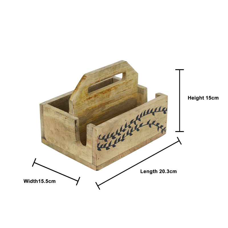 Akia Wooden Cutlery Holder media 6