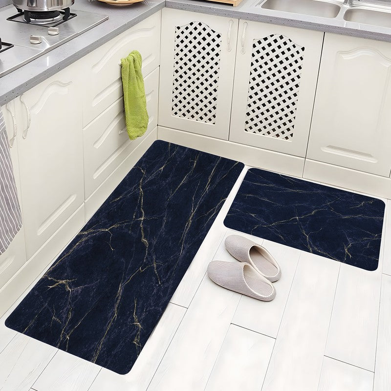 Marvelle Rubber Kitchen Floor Mats - Set of Two