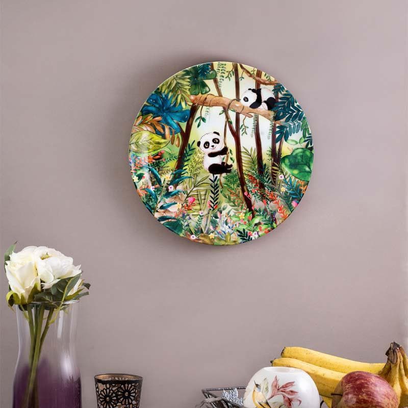 Swings Of A Panda Decorative Plate
