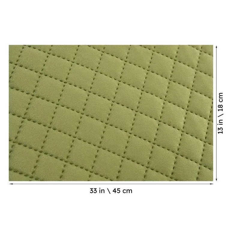 Osric Velvet Quilted Placemat (Light Green) - Set Of Six media 8
