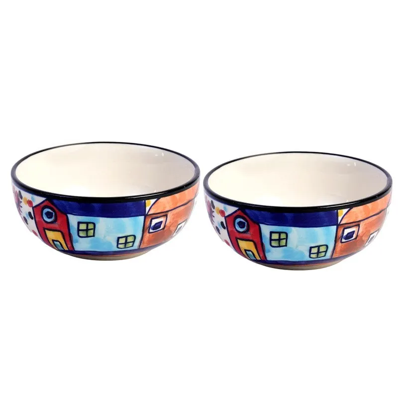 Katoriq Ceramic Snack Bowls (Multicolor, 180 mL Each) - Set Of Two media 4