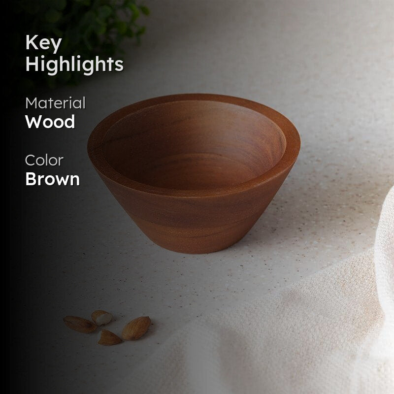 Evna Wooden Serving Bowl media 2