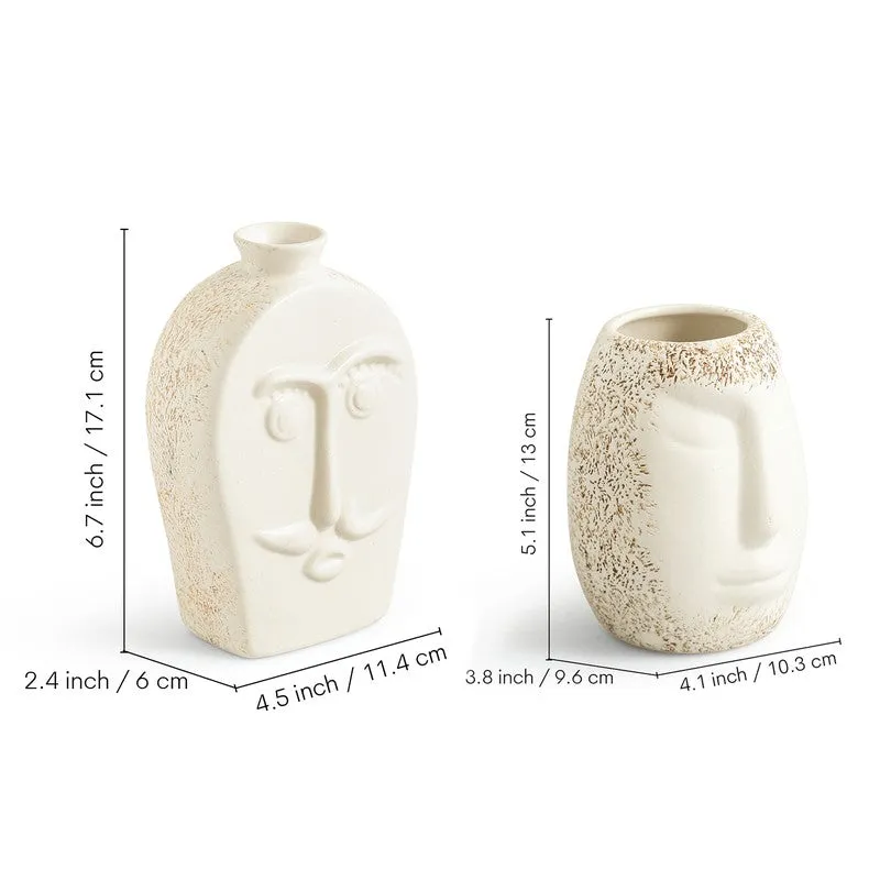 Elina Ceramic Vase - Set Of Two media 6