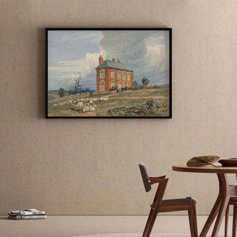 Irmingland Hall Canvas Wall Painting - Black Frame media 1