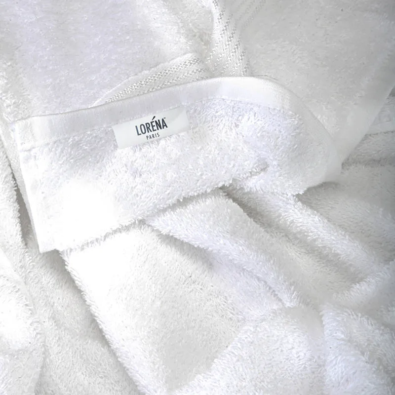 Nuage Cotton Bath Towel (Navy Blue & White) - Set Of Two media 5