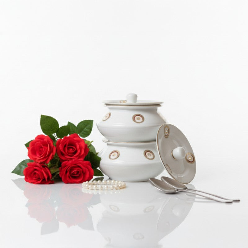 Twin Delight Kadhai Set With Lid (500 mL Each) - Set Of Two media 3