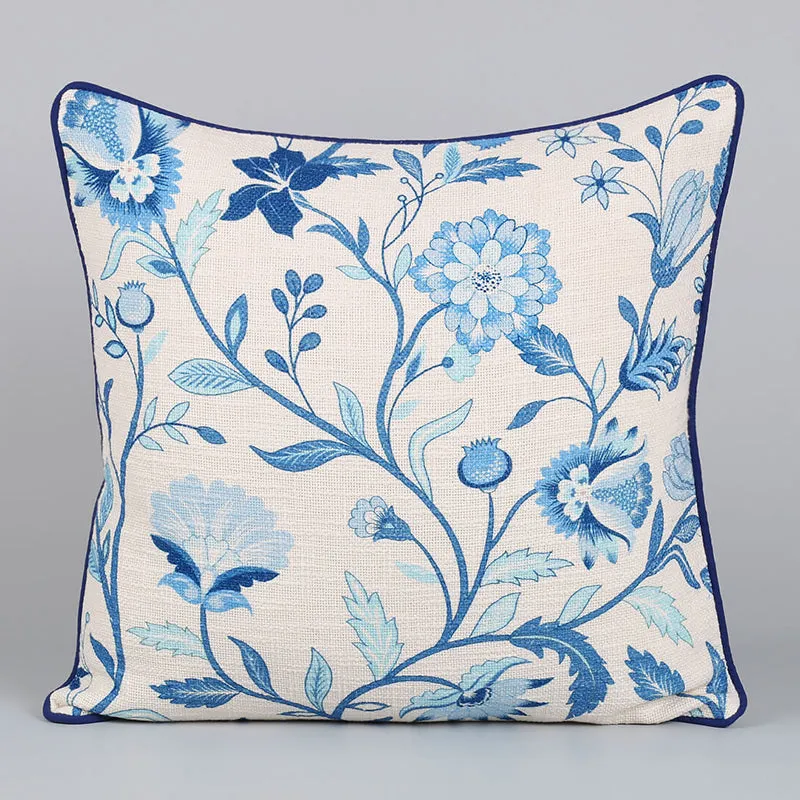 India Circus Flos Viridans Printed Cotton Cushion Cover - Set Of Two media 4