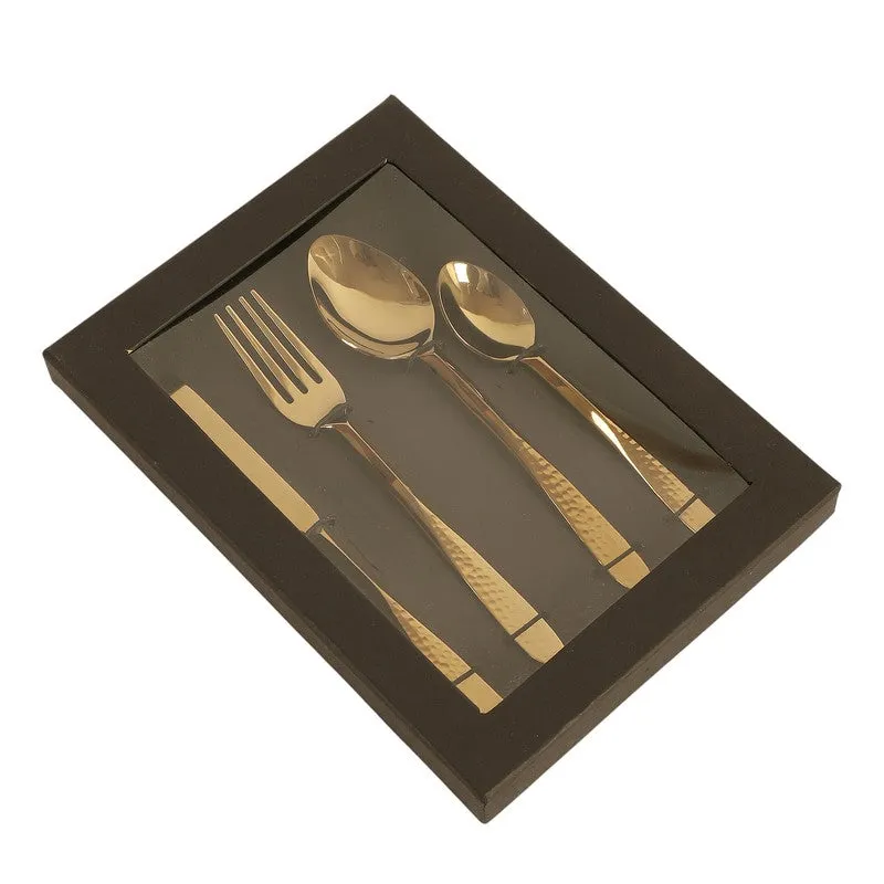 DUNE HAMMERED CUTLERY Set - Four Piece Set media 7