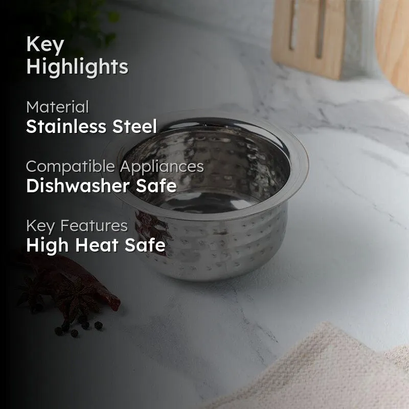 Sizzle Stainless Steel Pateela - 375 mL / 5 Inches media 2