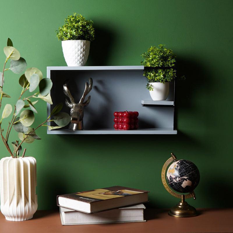 Ledge Line MDF & Metal Wall Shelf - Light Green media 3