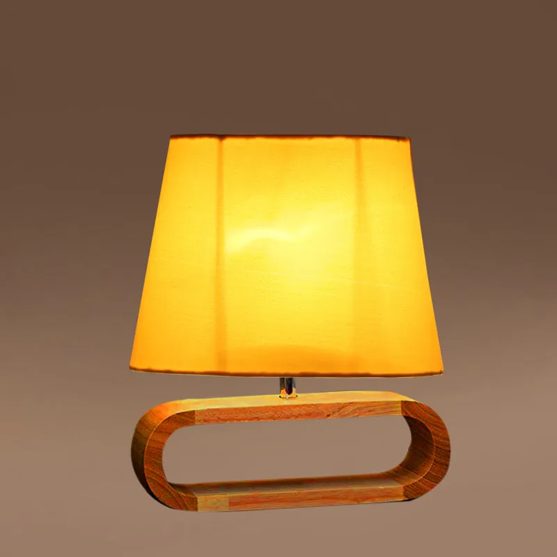 Cotin I Curve Cotton Table Lamp - Yellow,Brown media 5