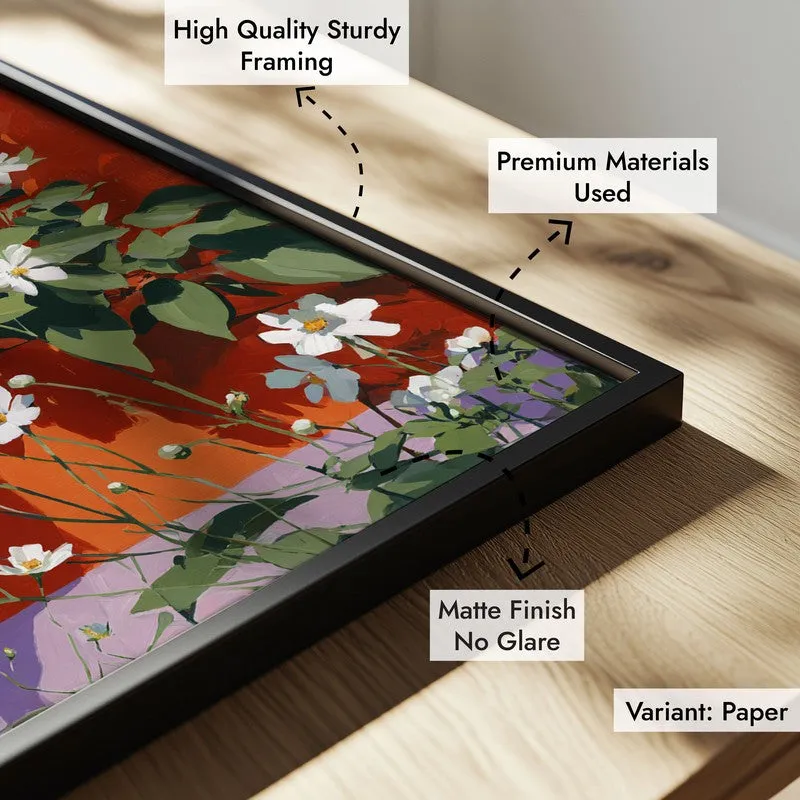 Wallflora Canvas Wall Painting - Black Frame media 6