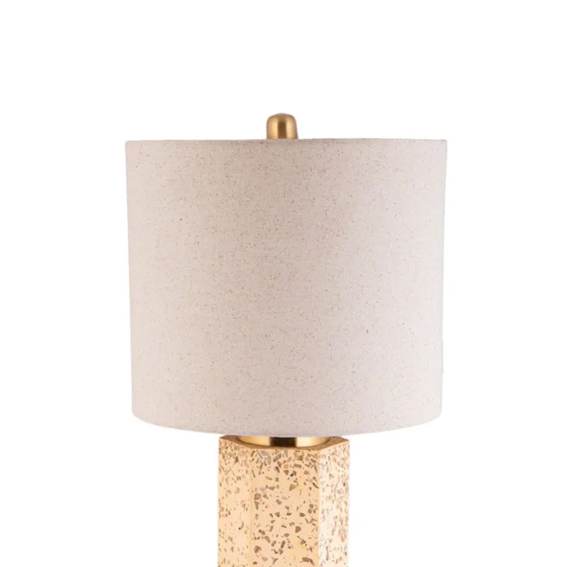 AarviDecor Kensington Designer Fabric Table Lamp - White media 6