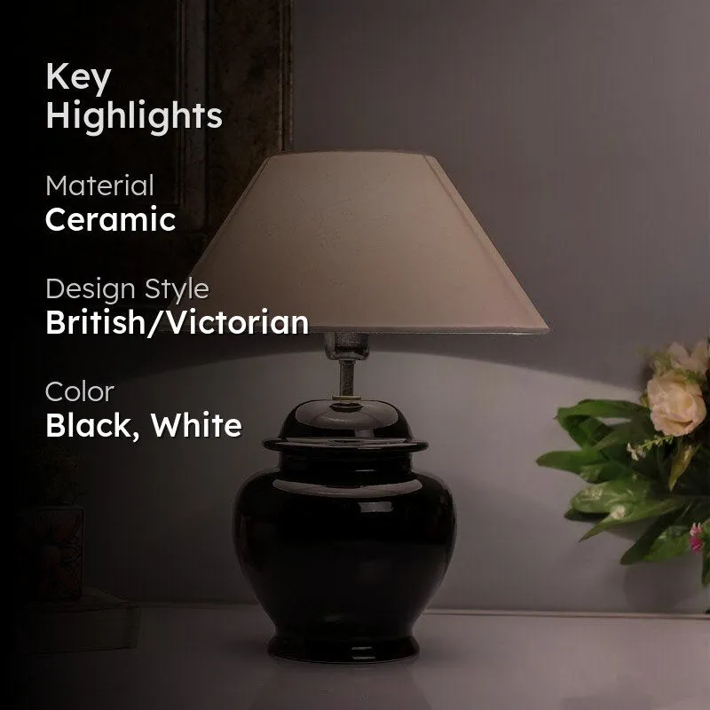 Luminara Luxe Ceramic Table Lamp (White) - Set of Two media 2