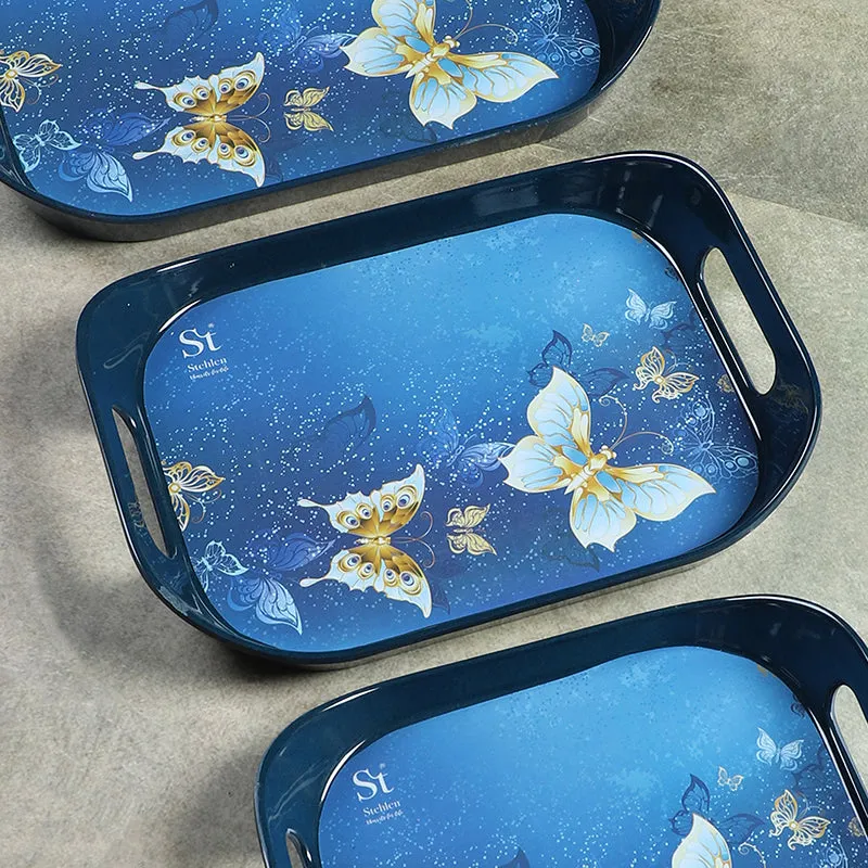 Papilon Nights Melamine Serving Tray - Set Of Three media 5