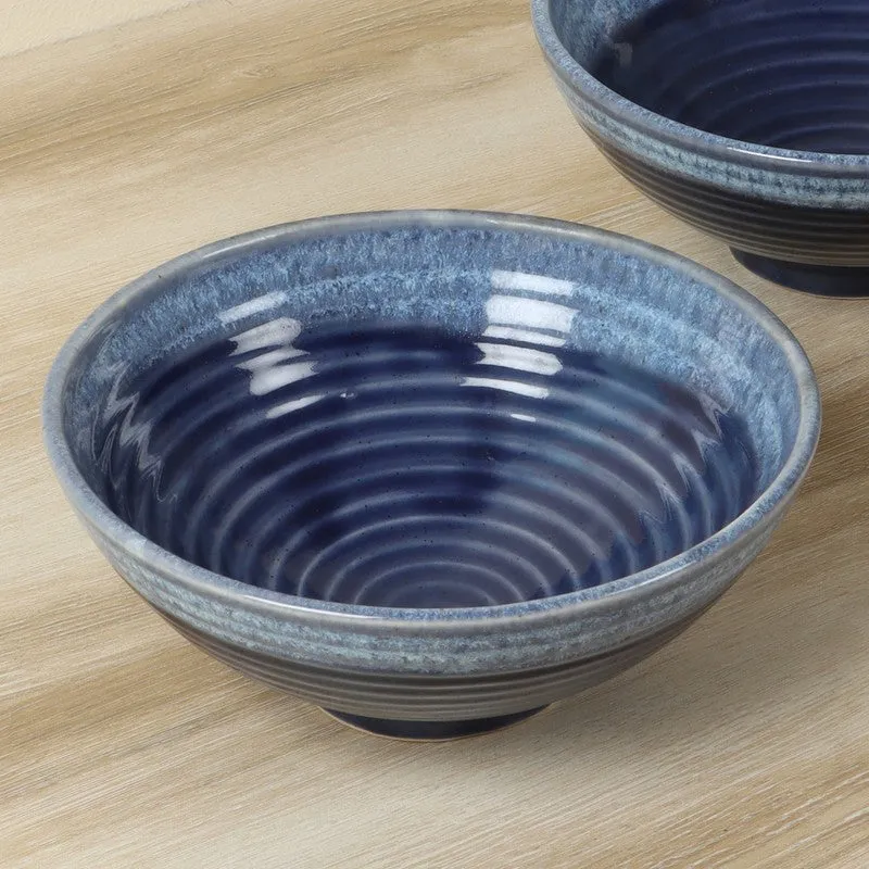 Hostella Table Serving Bowl (Blue,700 mL Each) - Set Of Two media 5