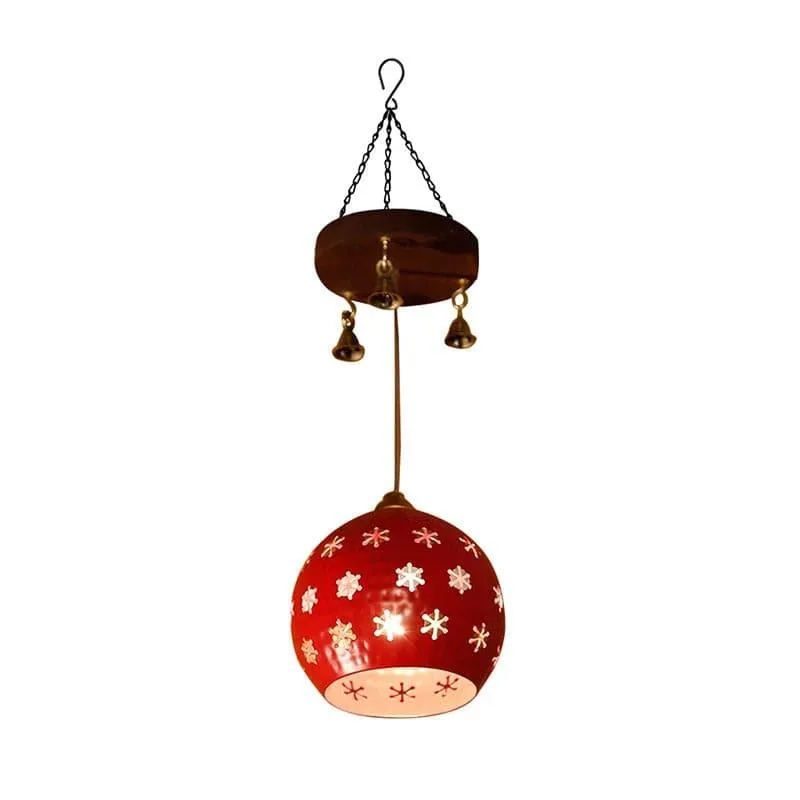 Dome Drova Metal Ceiling Lamp - Red media 3
