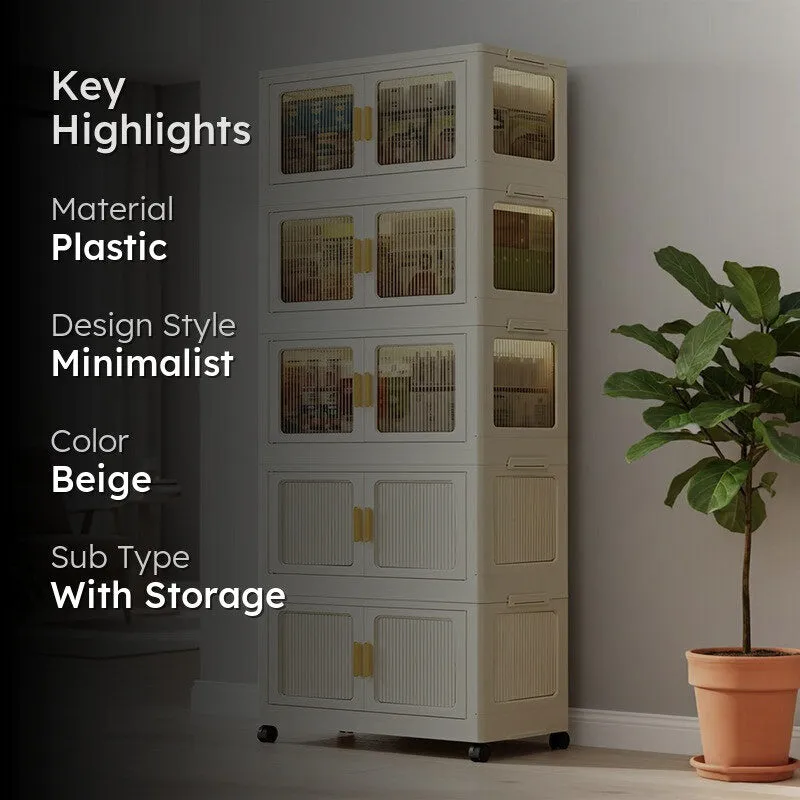 Cabinex Beige Foldable Plastic Racks media 2