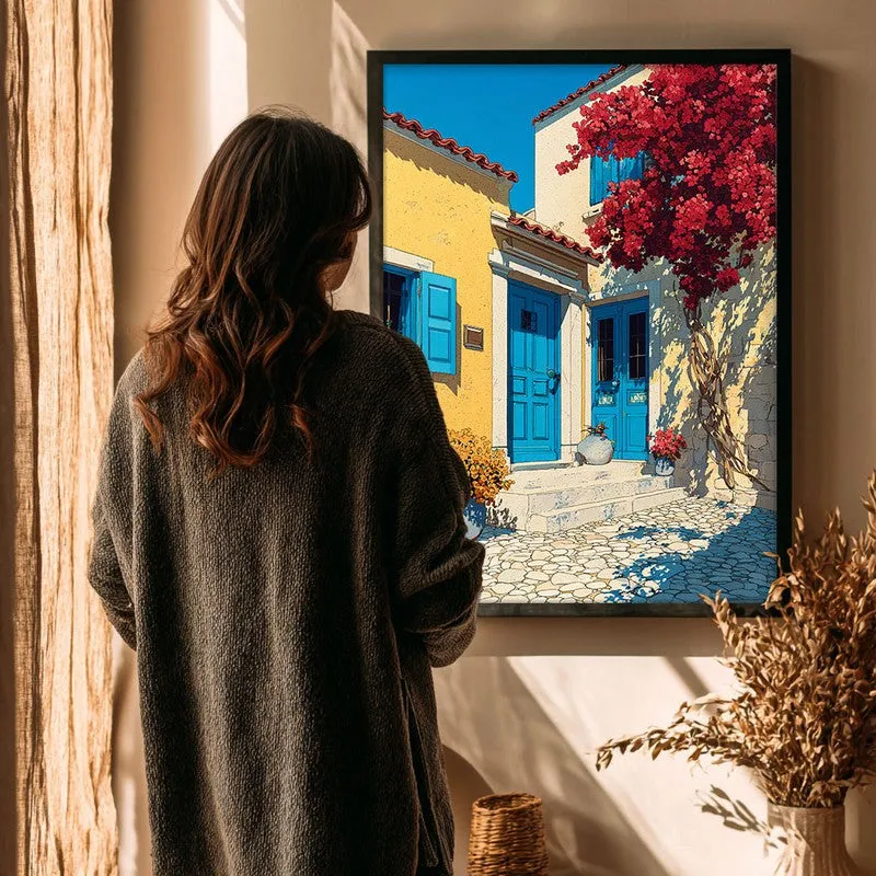 Petal shade Canvas Wall Painting - Black Frame media 5