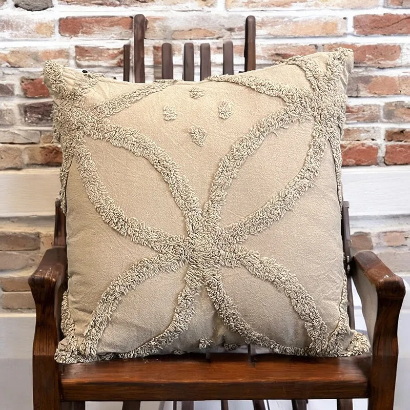 Kata Tufted Cotton Cover - Beige media 2