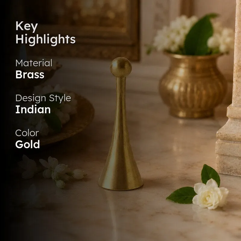 Modern Temple Brass Pooja Bell media 2