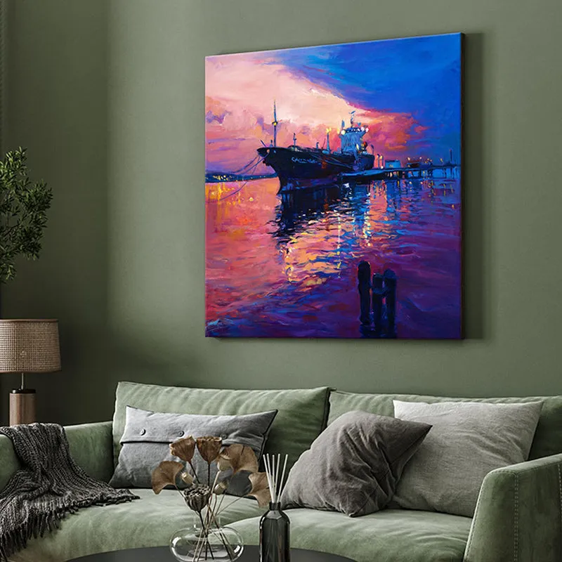 Evening Sail Wall Painting media 4