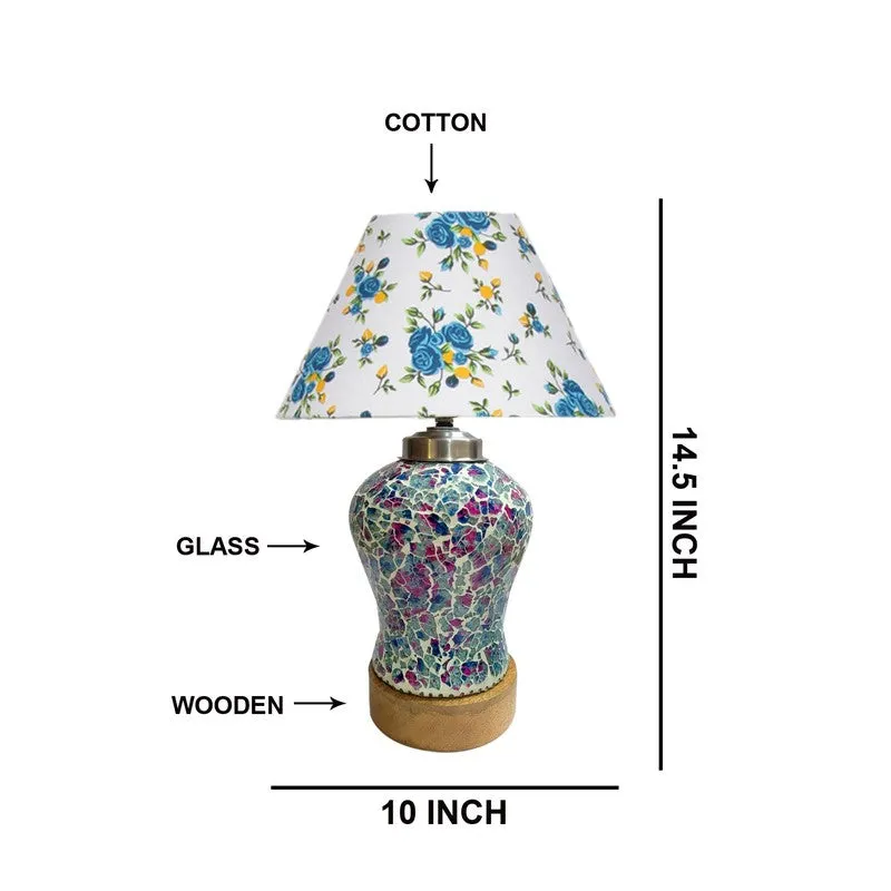Floranisse Fleur Cone Wooden Table Lamp - Multicolor media 7