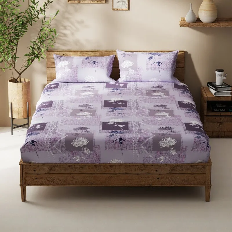 Geynar Bedsheet (Lilac) - 115 GSM media 3