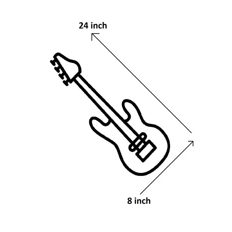 Guitar Black Iron Wall Accent media 5