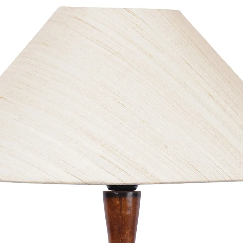 Deira Vintage Wooden Floor Lamp - Off-White media 5