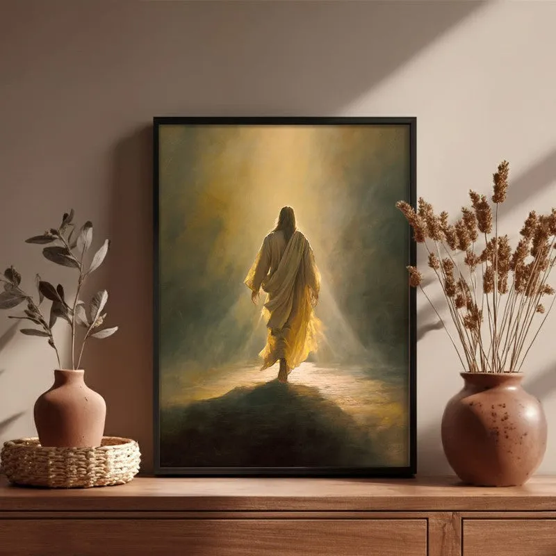 Echoes of Faith Archival Paper Wall Painting With Black Frame media 4