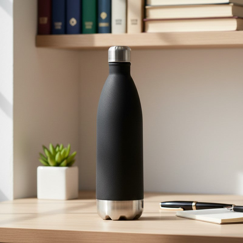 Neo HydraSip Airtight Bottle (Black) - 1000 mL