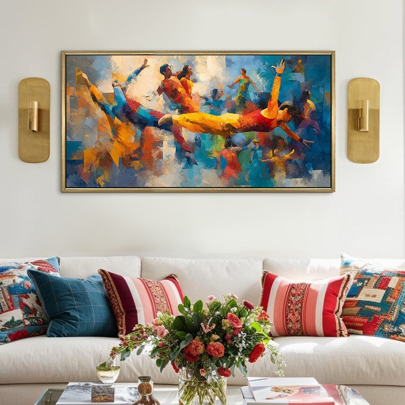 Carnivale Canvas Wall Painting With Frame