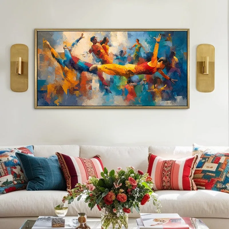 Carnivale Canvas Wall Painting With Frame media 1