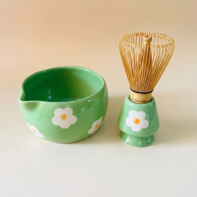 Aomori Ceramic Matcha Bowl & Whisk Holder Set - 550 mL media 4