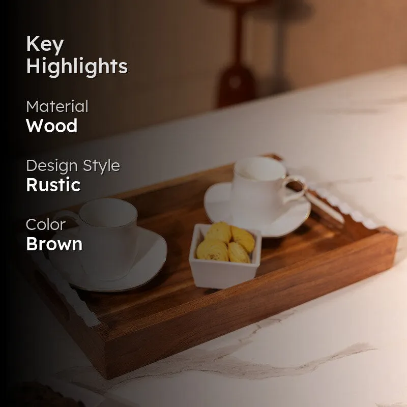 PureGrain Rectangular Wood Serving Trays media 2