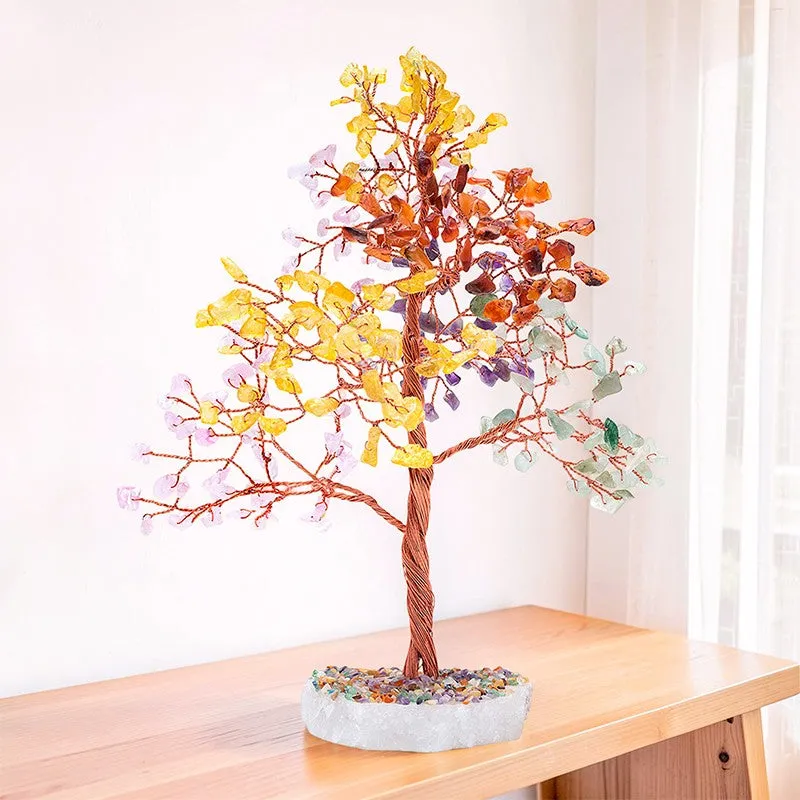 Agate Tree Handcrafted Showpiece - Multicolored media 1