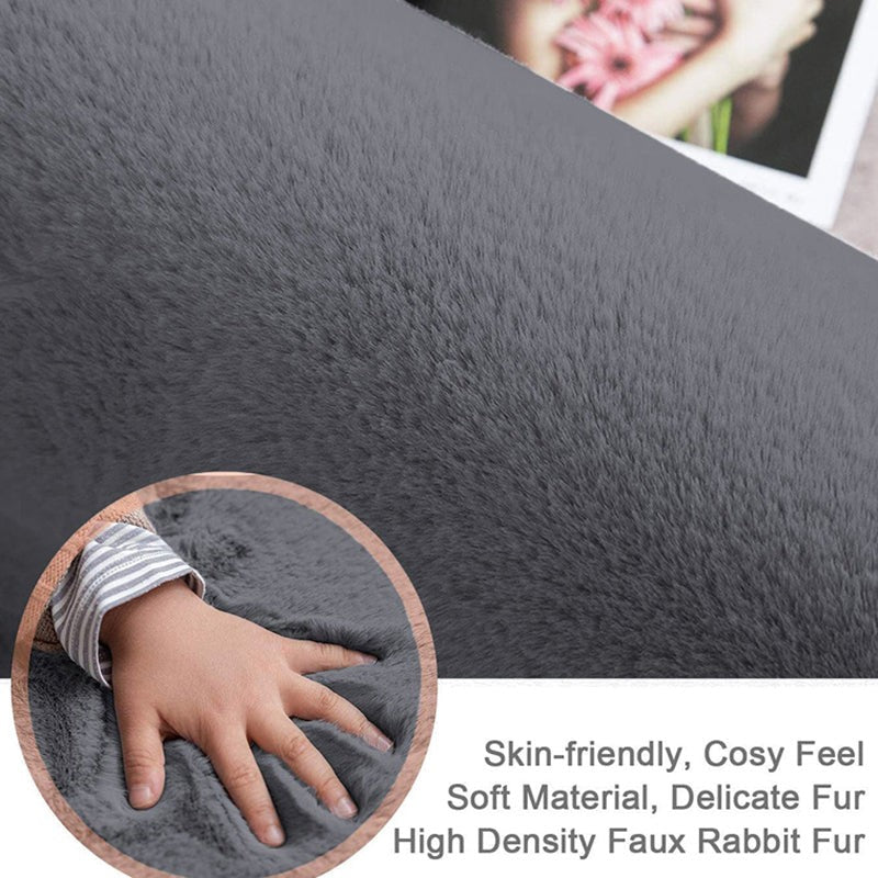 Ruffle Luxe Runner Rug - Grey media 5