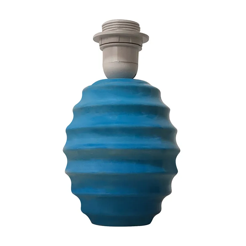 Pharos Ceramic Fabric Table Lamp - Blue media 3