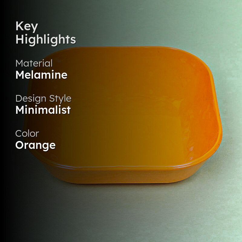 Alga Serving Bowl (Orange) - 1300 ML media 2
