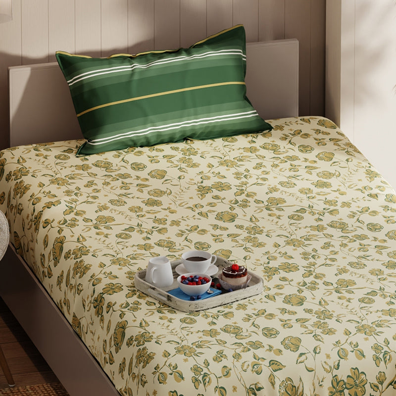 Sardonyx Geometric Microfiber Bedsheet -135 GSM media 5