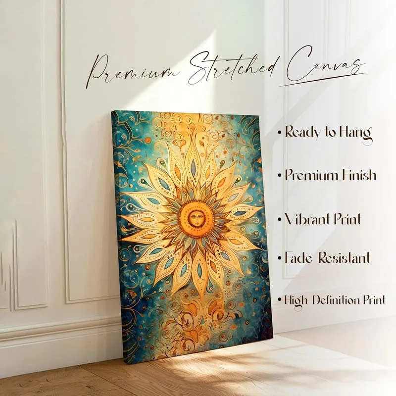 Sunburst Radiance Wall Art Without Frame media 6