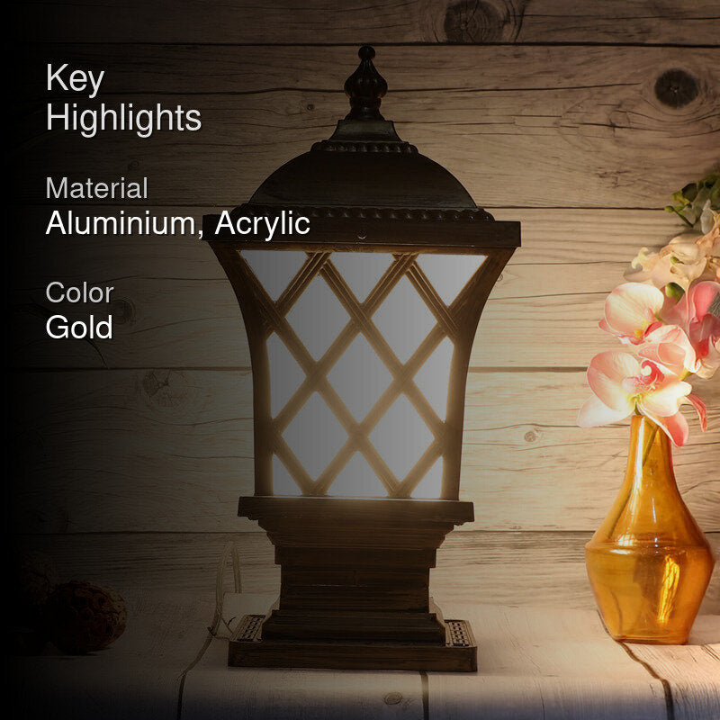Vintage Outdoor Lamp-Gold media 2
