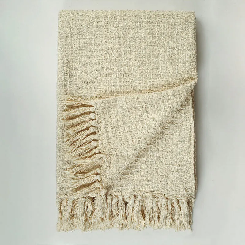 Frayra Cotton Throw - Off White media 7