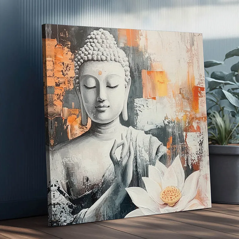 Buddha Neutrals Canvas Wall Art media 6