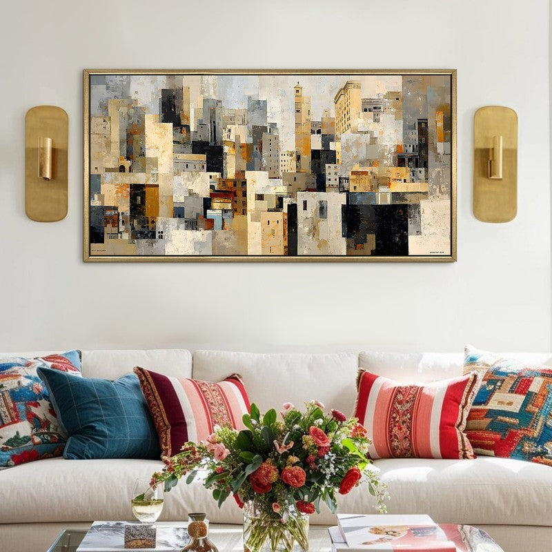 Stonefold Canvas Wall Painting With Frame